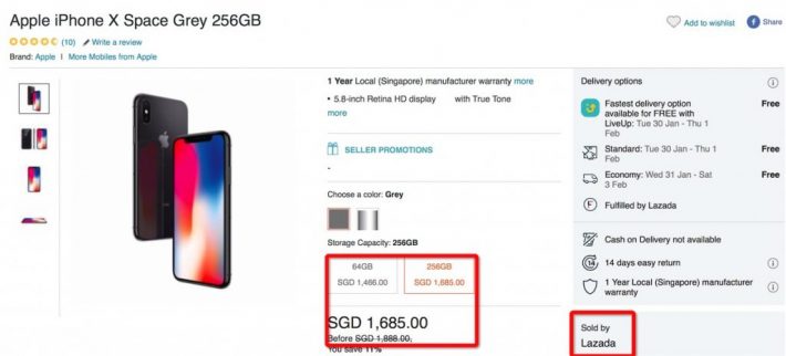 新加坡iPhone X官方渠道降价200新，手慢无！